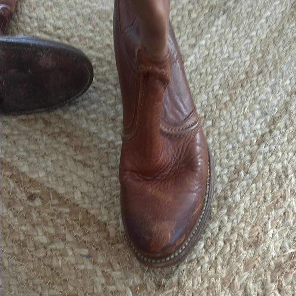 Frye Brown Leather Knee-High Boots - Picture 7 of 9